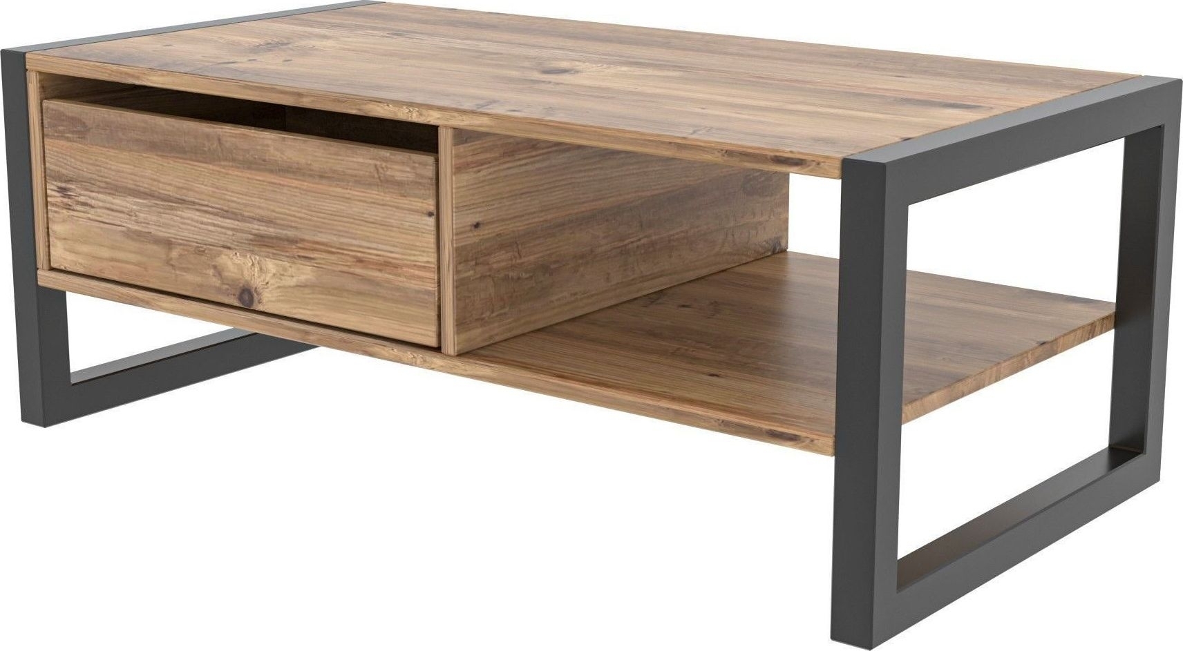 Haldizen soffbord 105 x 55 cm - Furu/svart Haldizen soffbord 105 x 55 cm - Furu/svart