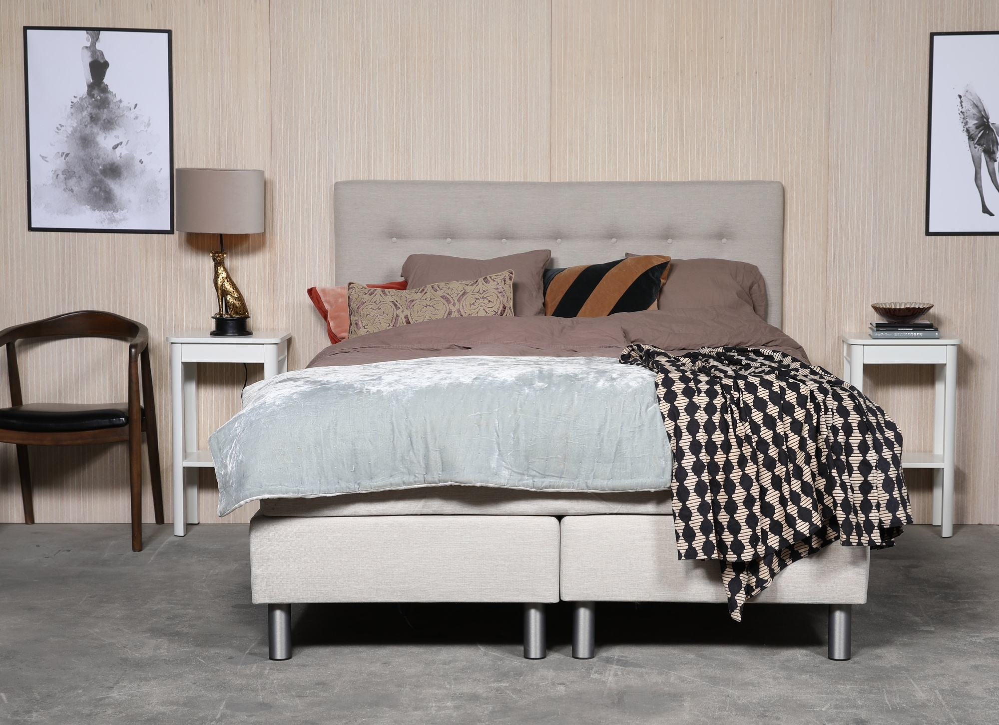 Sonar kontinentalsäng 7-zons pocket inklusive sänggavel - Valfri färg och storlek Sonar kontinentalsäng 7-zons pocket inklusive sänggavel - Valfri färg och storlek