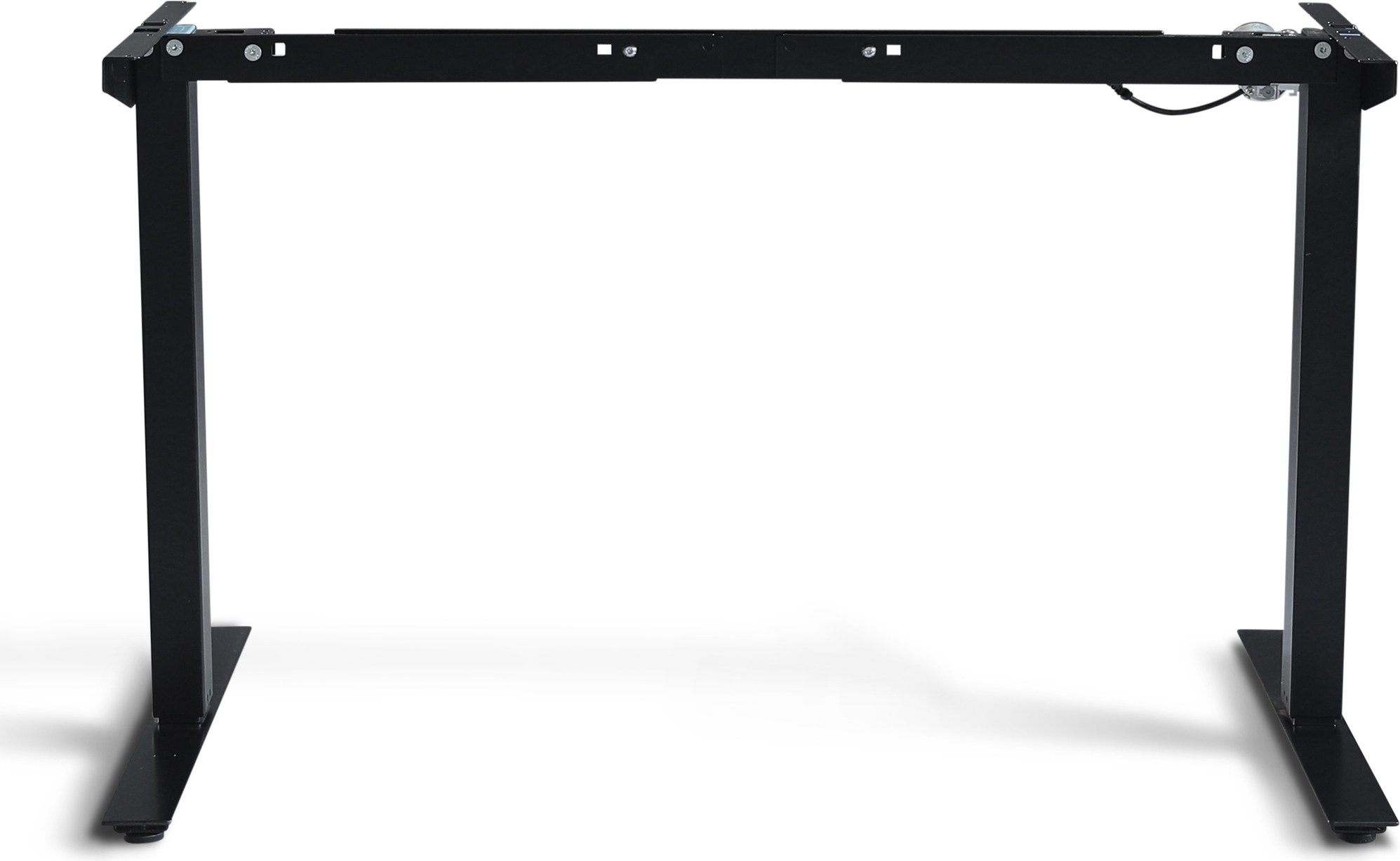 Kontor svart skrivbordsunderrede h�j och s�nkbart elektriskt