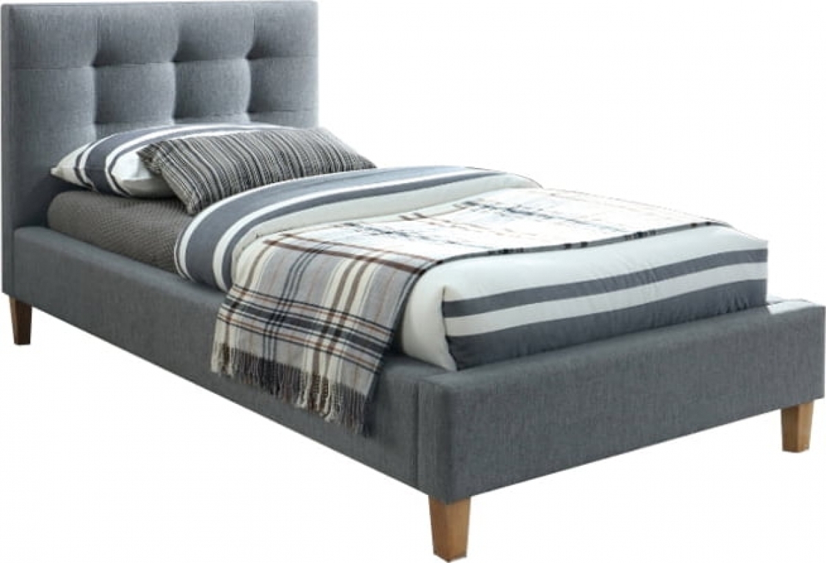 Kinsey sängram 90x200 cm - Grå Kinsey sängram 90x200 cm - Grå