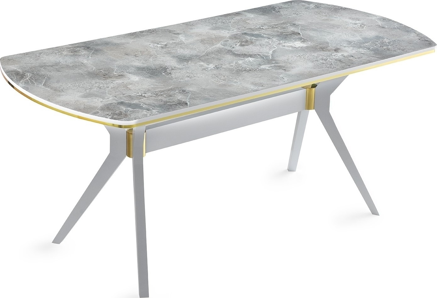 Ikon matbord 180 cm - Ljus marmor