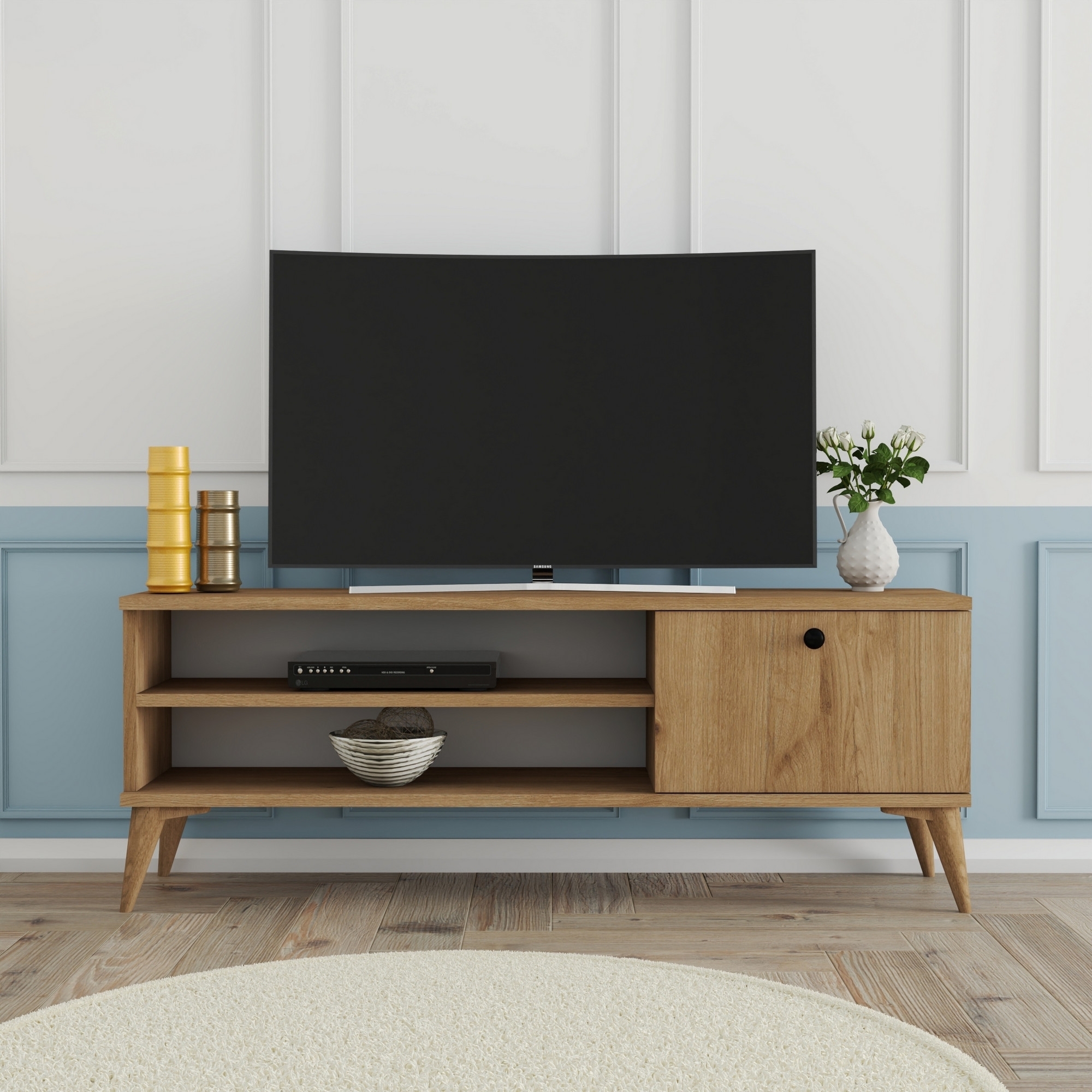 TV-b�nk Retro i ek - 120 cm