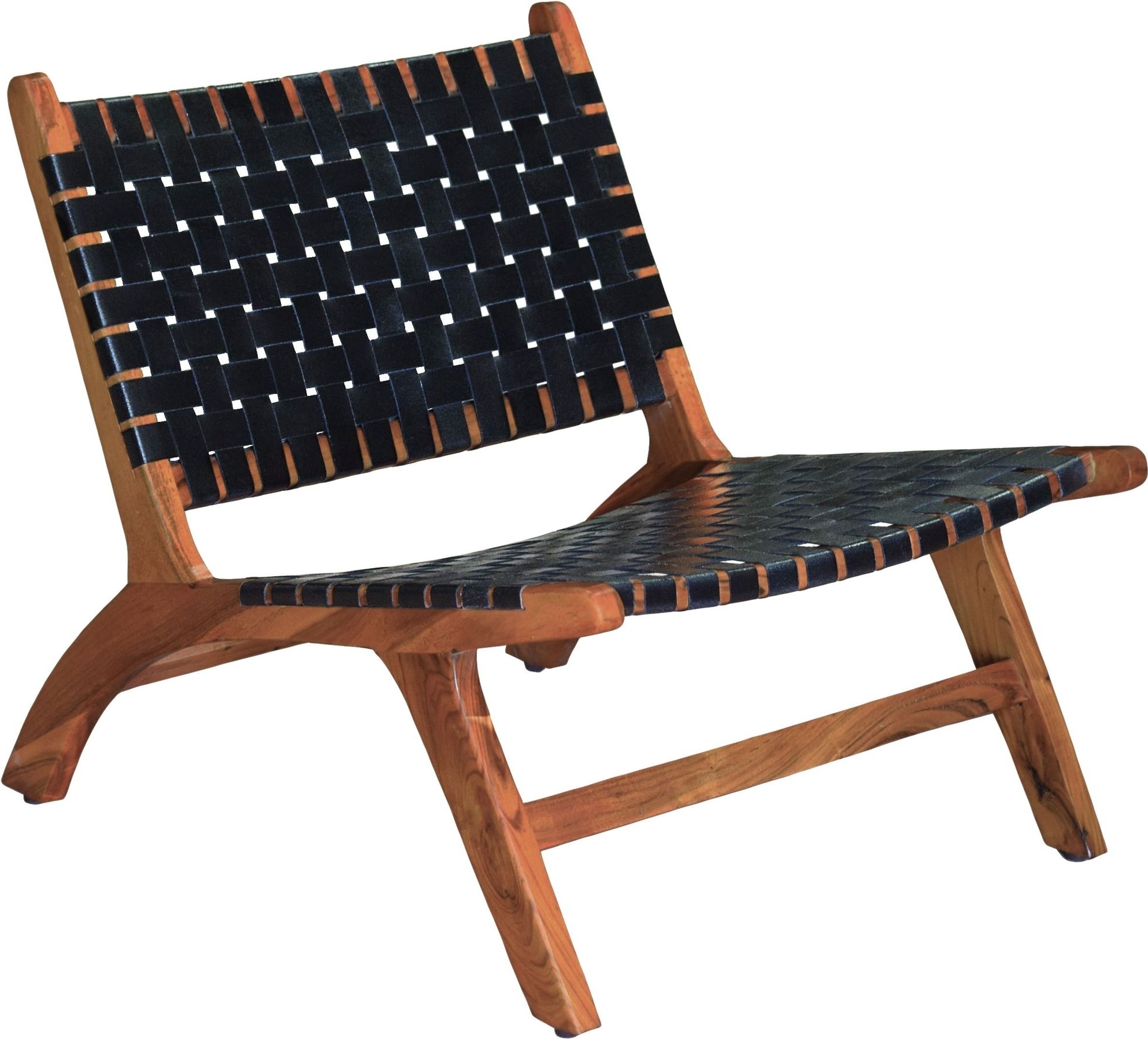 Porto Bello Fåtölj Teak / Svart Anilinläder + Textilvård för möbler Porto Bello Fåtölj Teak / Svart Anilinläder + Textilvård för möbler