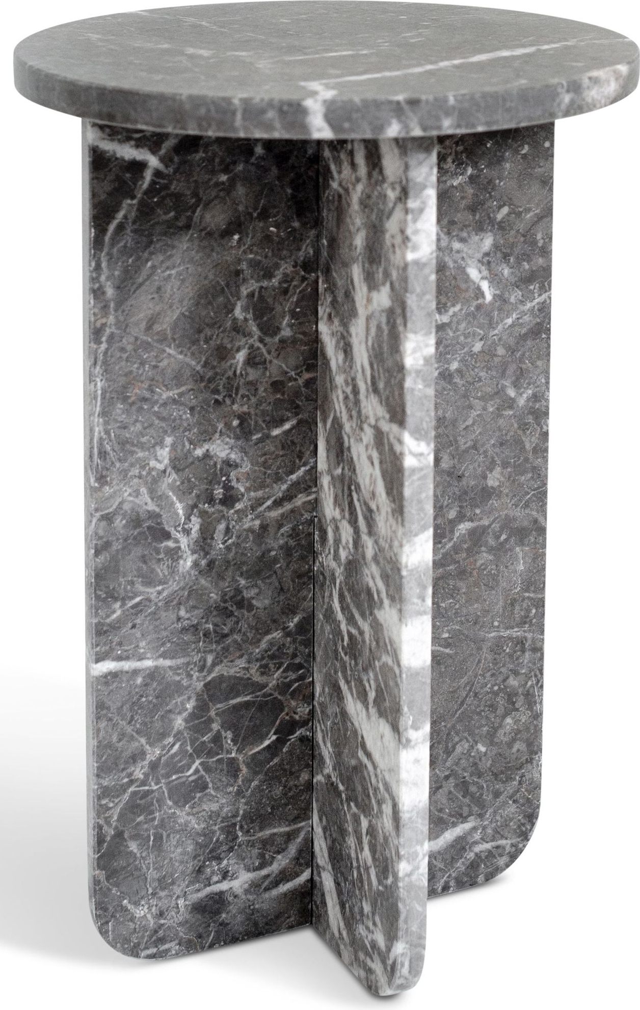 Level piedestal i gr� marmor h�jd 60 cm