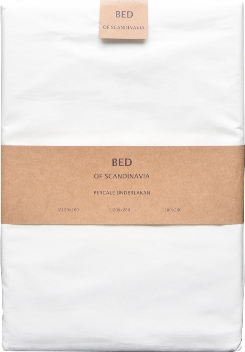 Sl�tlakan formsytt Percale - Vitt