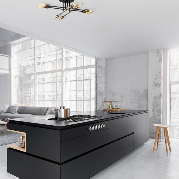 Plafonnier d\\\'échappement 1322 - Noir Plafonnier d\\\'échappement 1322 - Noir