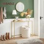 Lejla konsolbord 100 x 35 cm - Vit/guld