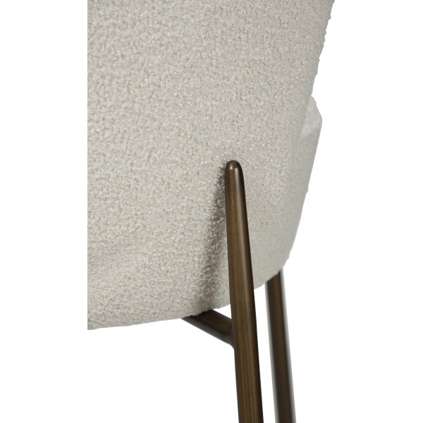 Chaise de comptoir Orbit - Dove boucl