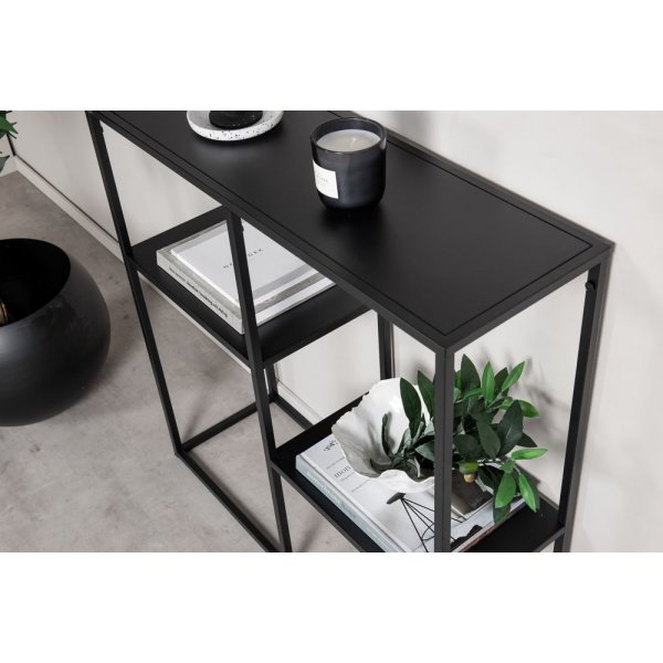 Träne konsolbord 80 x 26 cm - Svart Träne konsolbord 80 x 26 cm - Svart