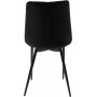 Zwarte fluwelen stoel - Kayla + Meubelpoten