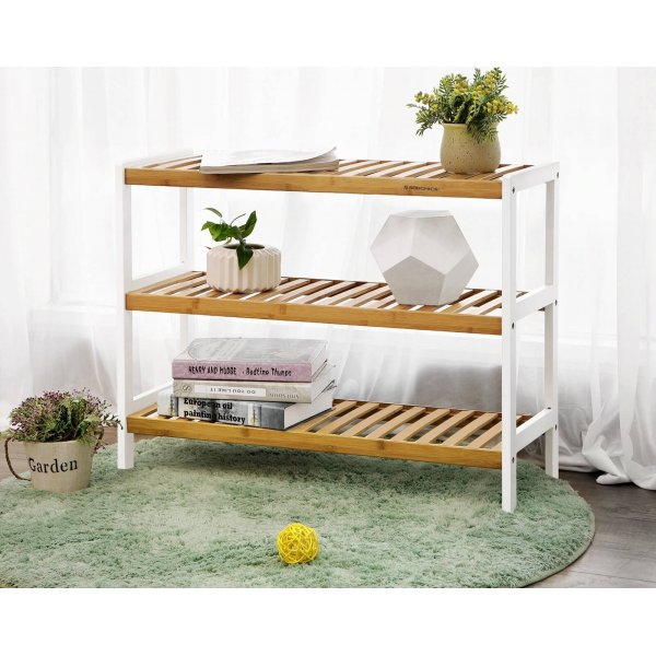 Japonica skohylla 70 x 55 cm - Bambu/vit Japonica skohylla 70 x 55 cm - Bambu/vit