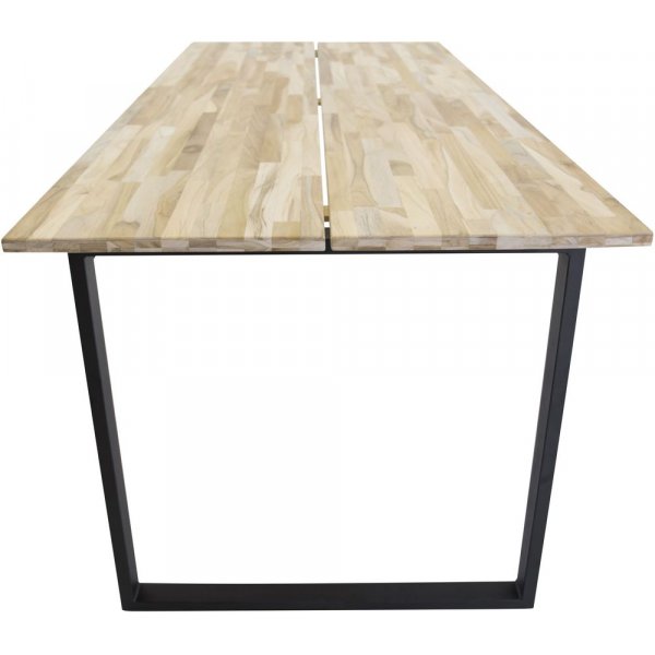 Regald matbord 200 cm - Svart/naturtr