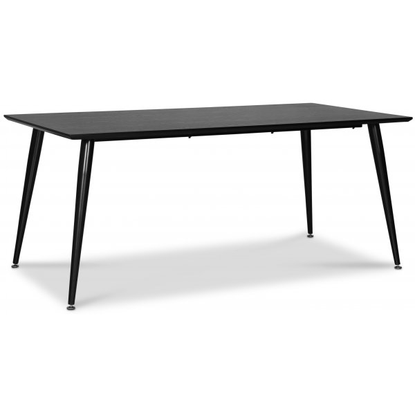 Dipp matgrupp; matbord 180x90 cm med 6 st svarta Orust pinnstolar Dipp matgrupp; matbord 180x90 cm med 6 st svarta Orust pinnstolar