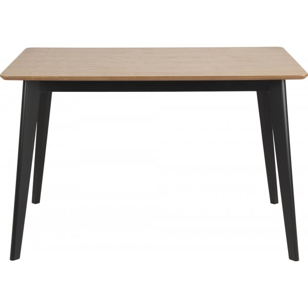 Table  manger Roxby 120 cm - Chne/noir