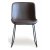 Groupe de restauration en granit; Table 180x90 cm Chne/Noir avec 6 chaises de salle  manger Texas PU marron