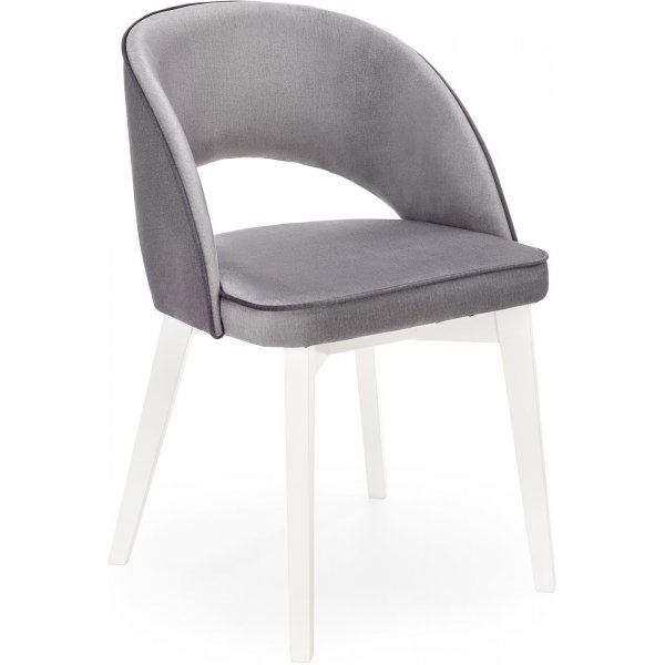 Lungo karmstol - Grå/vit Lungo karmstol - Grå/vit