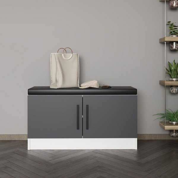 Rizada hallbänk 2 - Antracit Rizada hallbänk 2 - Antracit