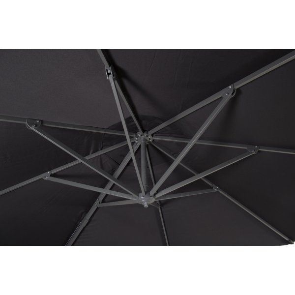 Parasol réglable Leeds Ø350 cm - Noir Parasol réglable Leeds Ø350 cm - Noir