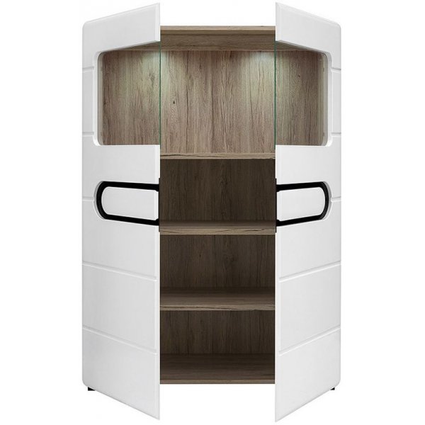 Hagfors skåp - Vit/svart Hagfors skåp - Vit/svart