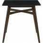 Matgrupp Florence Barbord 90x90 med 4 barstolar - Valnt/svart