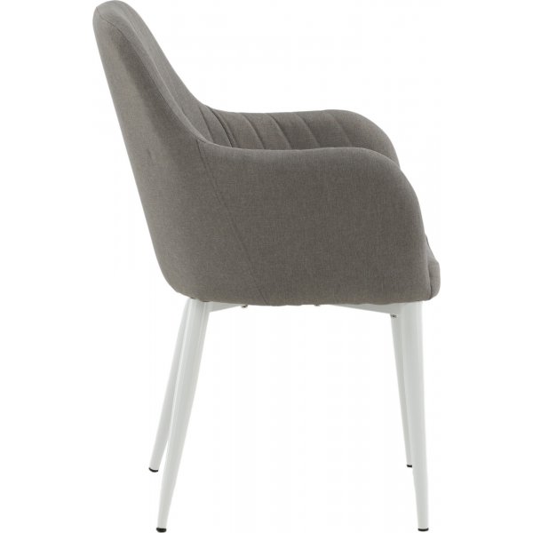 Fauteuil Paolo - Gris/blanc Fauteuil Paolo - Gris/blanc