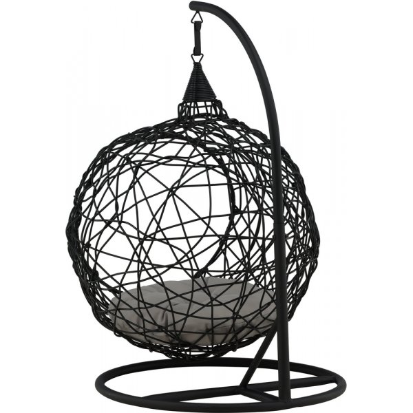 Lexi hngstol - Svart/Mrkgr