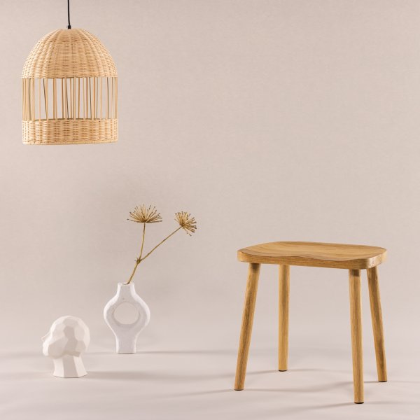 Tabouret instable - Teck Tabouret instable - Teck