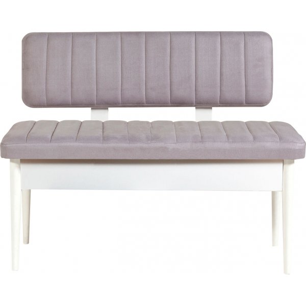 Vina 0701 matgrupp med soffa - Vit/ljusgrå Vina 0701 matgrupp med soffa - Vit/ljusgrå