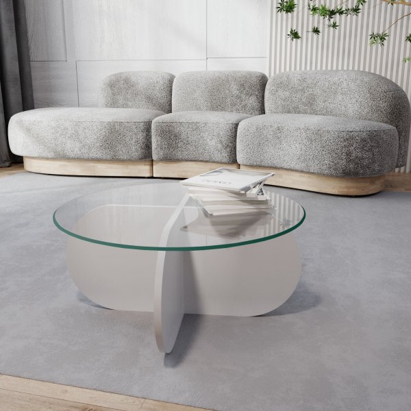 Table basse Bubble 75 cm - Blanc