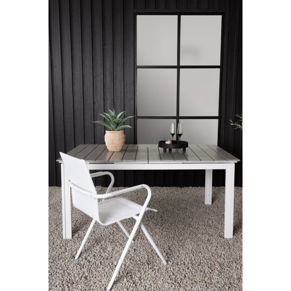 Levels matbord 160 x 100 cm - Gr/Vit