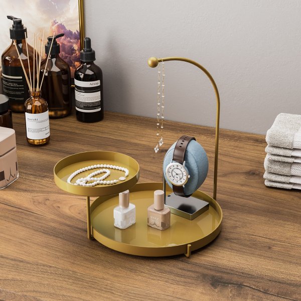 Plat décoratif Knidos - Or Plat décoratif Knidos - Or