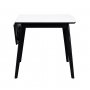 Orson klaffbord 80x80 - Vit/svart