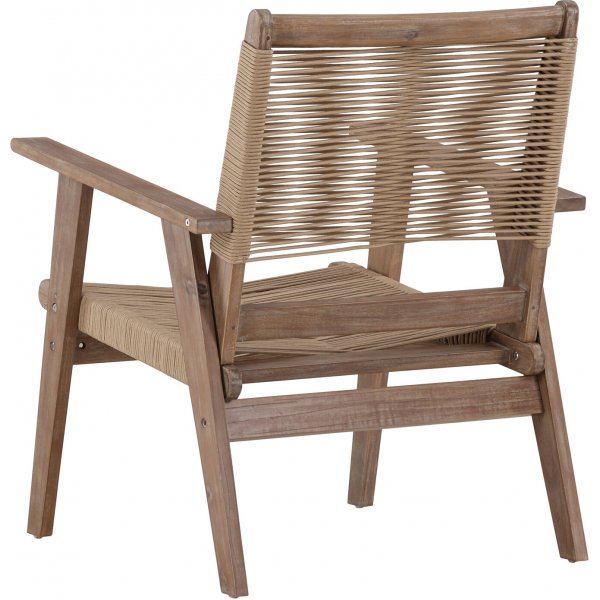 Fauteuil lounge Peter - Marron