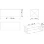 Geiser soffbord 120 x 50 cm - Svart