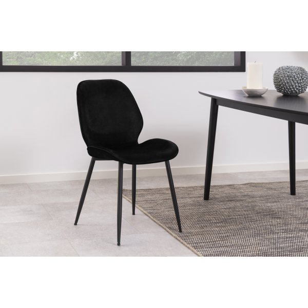 Chaise de salle  manger Femke - Noir