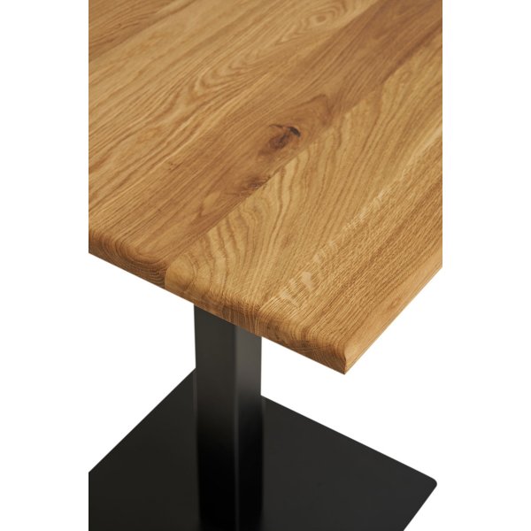 Table à manger Lignano 70 x 70 cm - Chêne/noir Table à manger Lignano 70 x 70 cm - Chêne/noir