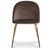 Giovani velvet stol - Mullvadsbrun/Mssing