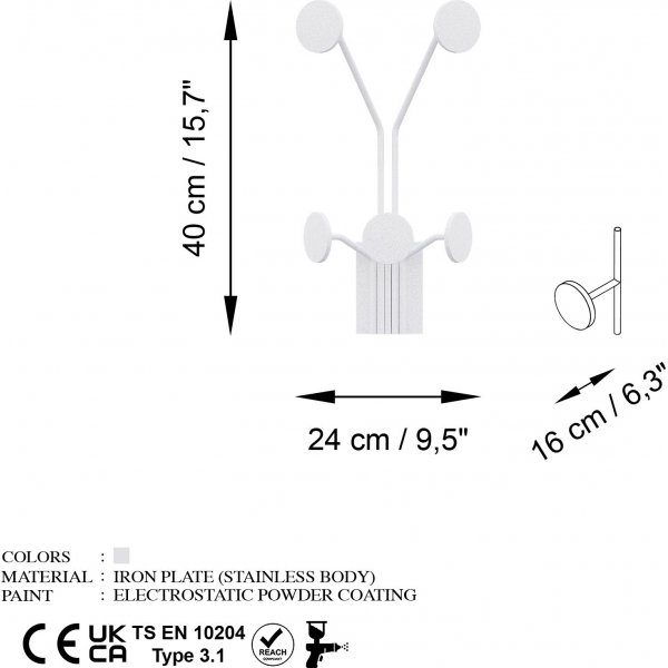Cintre girafe - Blanc Cintre girafe - Blanc
