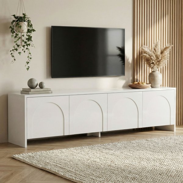 TV-b�nk Aurell 180 cm - Vit