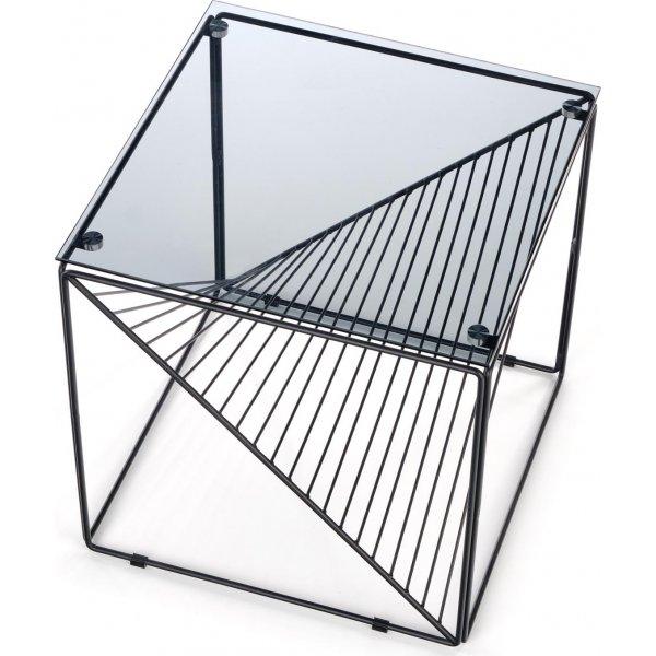 Table basse Orlando 50 x 50 cm - Verre fumé Table basse Orlando 50 x 50 cm - Verre fumé