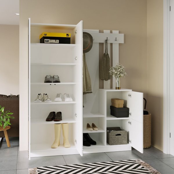 Mobilier d\\\'entrée Visor - Blanc Mobilier d\\\'entrée Visor - Blanc