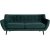 Monte 3-sits soffa - Mörkgrön/svart
