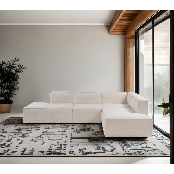 More hörnsoffa med öppna avslut - Vit More hörnsoffa med öppna avslut - Vit