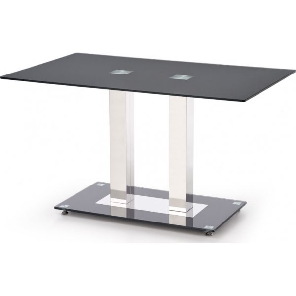 Phoenix bord 130 x 80 cm - Svart / Krom