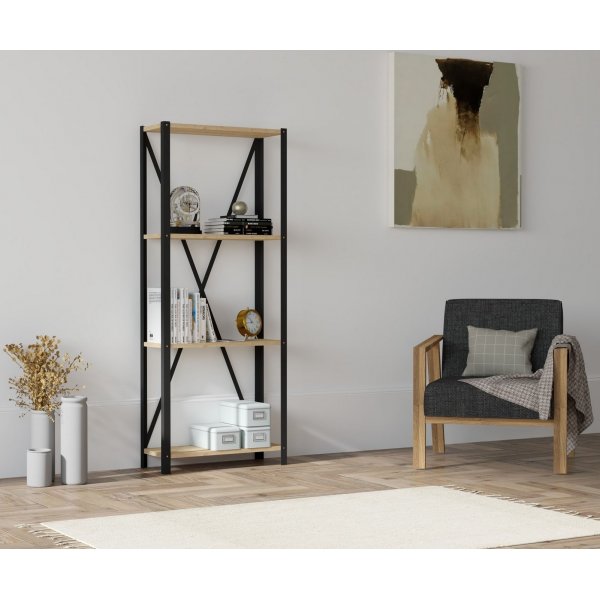 Bibliothque Lola - Chne saphir/noir