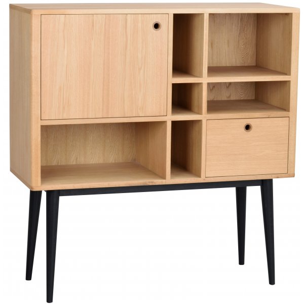 Vienna highboard - Ek/svart Vienna highboard - Ek/svart