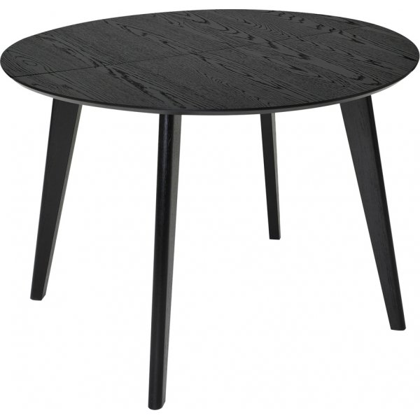 Sagene eettafel 110-190 x 110 cm - Zwart gelakt eiken