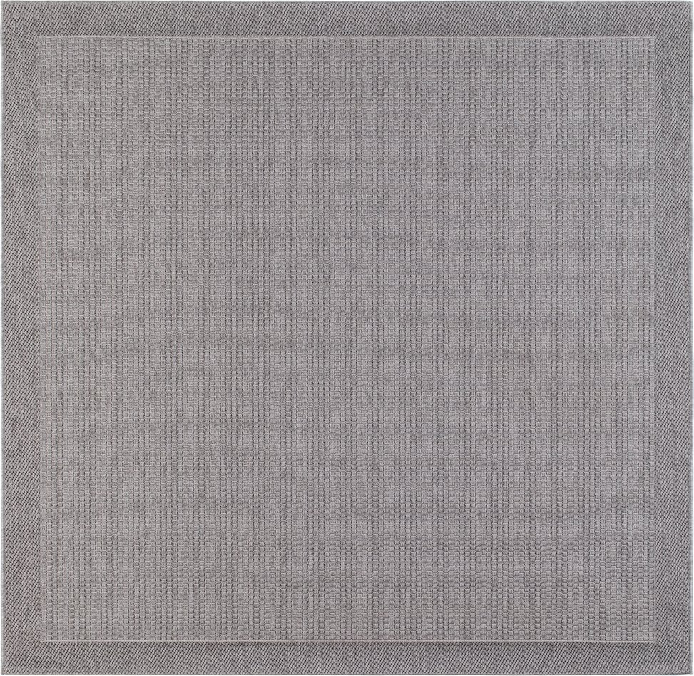 Miami flatvävd matta Grå - 200 x 200 cm - Slätvävda mattor, Mattor