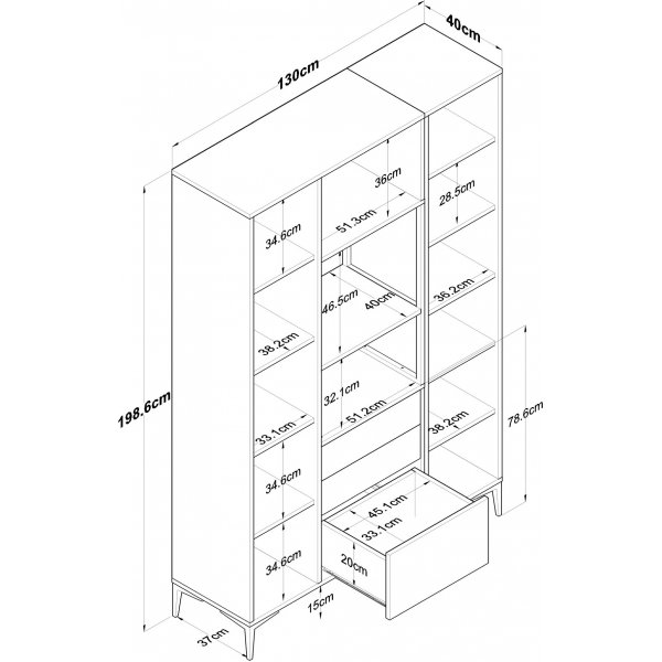 Armoire Jericho 118 - Blanc Armoire Jericho 118 - Blanc