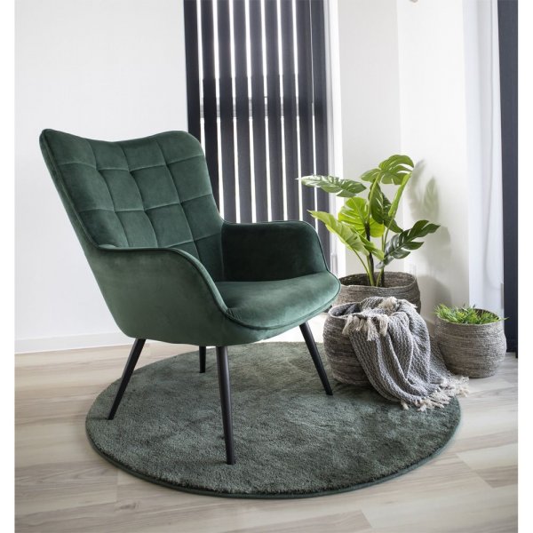 Fauteuil Glasgow - Vert/noir Fauteuil Glasgow - Vert/noir